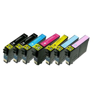 Cartouches compatible C13T04874010 / T0487 Epson - multipack 6 couleurs : noire, cyan, magenta, jaune