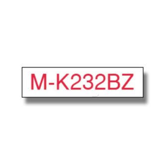 Ruban cassette d'origine MK232BZ Brother - rouge, blanc