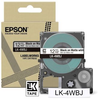 Ruban cassette d'origine C53S672062 / LK-4WBJ Epson - noir, blanc