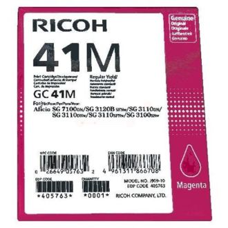 Cartouche d'origine 405763 / GC-41 M Ricoh - magenta