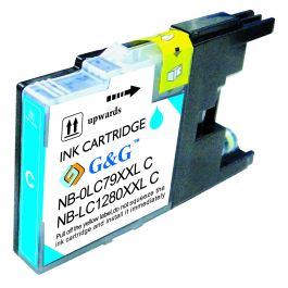 Cartouche compatible LC1280XLC Brother - cyan