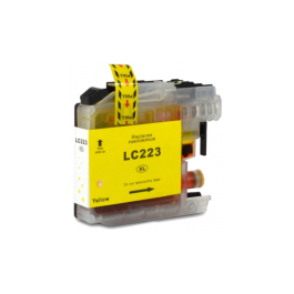 Cartouche compatible LC223Y Brother - jaune