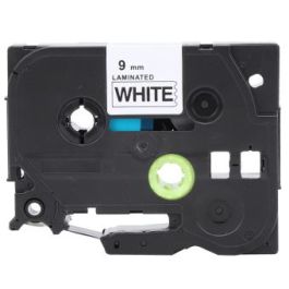 Ruban cassette compatible TZE221 Brother - noir, blanc