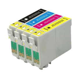 Cartouches compatible C13T02W64010 / 502XL Epson - multipack 4 couleurs : noire, cyan, magenta, jaune