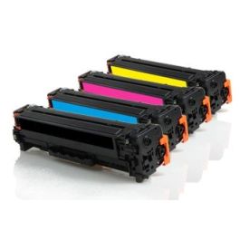 Toners compatible CF252XM / 410X HP - multipack 3 couleurs : cyan, magenta, jaune