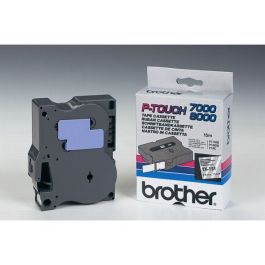 Ruban cassette d'origine TX151 Brother - noir, transparent