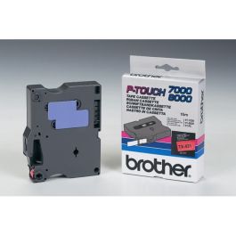 Ruban cassette d'origine TX431 Brother - noir, rouge