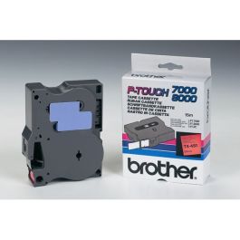 Ruban cassette d'origine TX451 Brother - noir, rouge