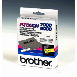 Ruban cassette d'origine TX621 Brother - noir, jaune