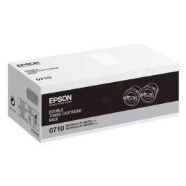 Toner d'origine C13S050710 / 0710 Epson - noir - pack de 2