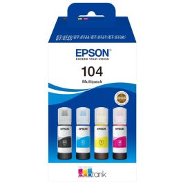 Cartouches d'origine C13T00P640 / 104 Epson - multipack 4 couleurs : noire, cyan, magenta, jaune