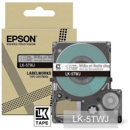 Ruban cassette d'origine C53S672069 / LK-5TWJ Epson - transparent, blanc