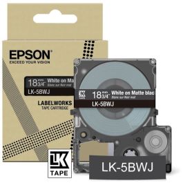 Ruban cassette d'origine C53S672083 / LK-5BWJ Epson - noir, blanc