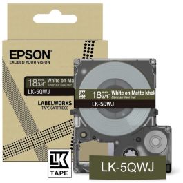 Ruban cassette d'origine C53S672089 / LK-5QWJ Epson - blanc