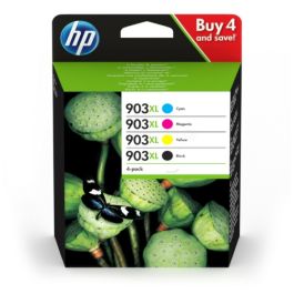 Cartouches d'origine 3HZ51AE / 903XL HP - multipack 4 couleurs : noire, cyan, magenta, jaune