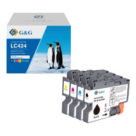 Cartouches compatible de première qualité LC424VAL Brother - multipack 4 couleurs : noire, cyan, magenta, jaune