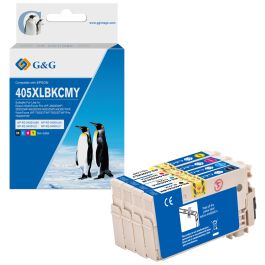 Cartouches compatible de première qualité C13T05H64010 / 405 XL Epson - multipack 4 couleurs : noire, cyan, magenta, jaune