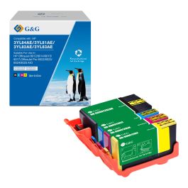 Cartouches compatible de première qualité 3YP34AE / 912XL HP - multipack 4 couleurs : noire, cyan, magenta, jaune