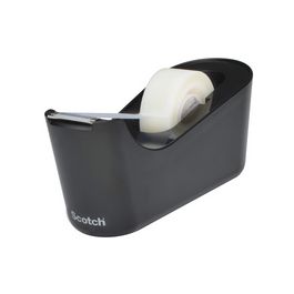 3M Scotch Dévidoir de bureau C18, avec ruban adhésif, noir