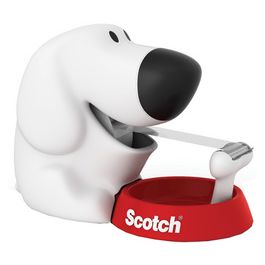 3M Scotch Dévidoir de bureau "Dog", en forme de chien,équipé