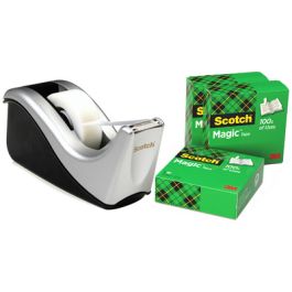 3M Scotch Dévidoir de table C60, garni, promotion, argent