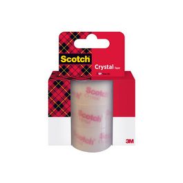 3M Scotch Ruban adhésif Crystal Clear 600, 19 mm x 25 m
