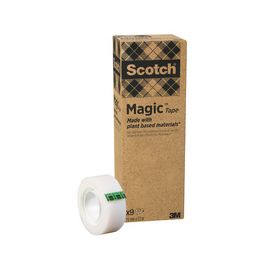 3M Scotch Ruban adhésif Magic 900, 19 mm x 33 m, paquet de 9