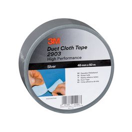 3M Scotch Ruban adhésif en toile 2903, 48 mm x 50 m, argent