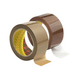 3M Scotch Ruban adhésif, 38 mm x 66 m, 3707, PP, brun