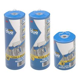 3M ScotchBlue Film de protection avec ruban pour peinture, S