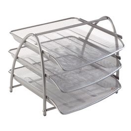 ALBA Corbeille à courrier "MESHTRAY3", A4, fil d'acier, gris