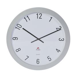 ALBA Horloge murale "HORGIANT", montre à quartz, gris métal