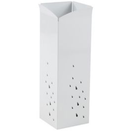 ALBA Porte-parapluie "PLUIE", en métal, blanc