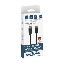 ANSMANN Câble de données & de charge, USB-C - Lightning