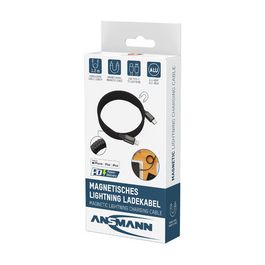 ANSMANN Câble magnétique charge et données, USB-C-Lightning