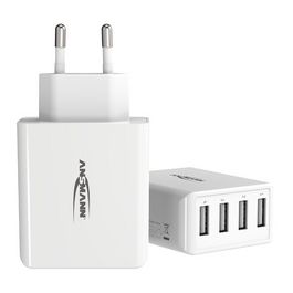 ANSMANN Chargeur USB Home Charger HC430, 4x port USB, blanc