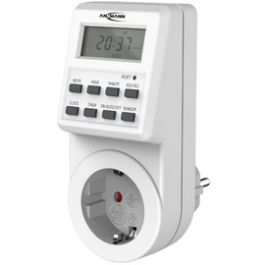 ANSMANN Digitale Wochenzeitschaltuhr AES6, weiß