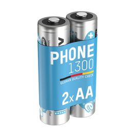 ANSMANN Pile Dect NiMH, Mignon AA, 1.300 mAh, blister de 2