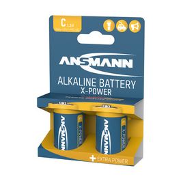 ANSMANN Pile alcaline "X-Power", Baby C, blister de 2