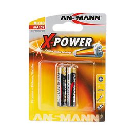 ANSMANN Pile alcaline "X-Power", Micro AAA, blister de 2