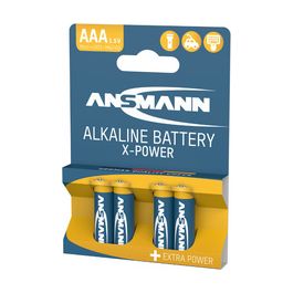 ANSMANN Pile alcaline "X-Power", Micro AAA, blister de 4