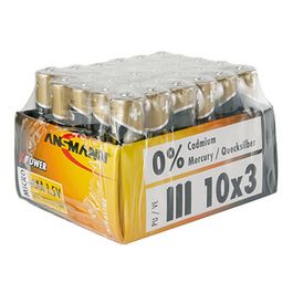 ANSMANN Pile alcaline "X-Power", Micro AAA, présentoir de 30