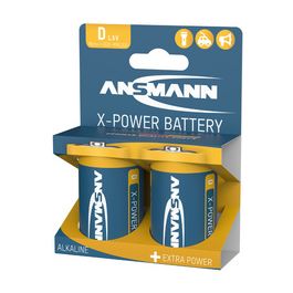ANSMANN Pile alcaline "X-Power", Mono D, blister de 2