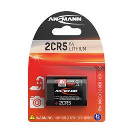 ANSMANN Pile au lithium 2CR5, 6 V, carte blister