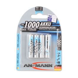 ANSMANN Pile rechargeable NiMH Premium, Micro AAA, 1.100 mAh