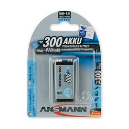 ANSMANN Pile rechargeable NiMH maxE, bloc E 9V, 300 mAh