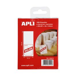 APLI Etiquette d'affichage prix "Soldé", 50 x 125 mm