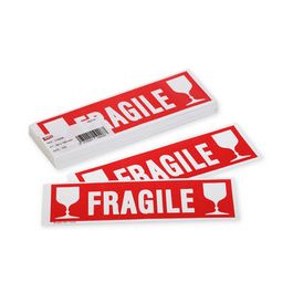 APLI Etiquette de signalisation "FRAGILE", écriture blanche