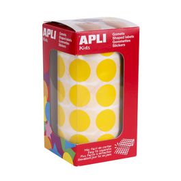 APLI Kids Gommette de couleur en rouleau, jaune