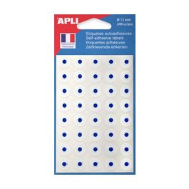 APLI Oeillets adhésifs en pochette blanc, diamètre: 13 mm